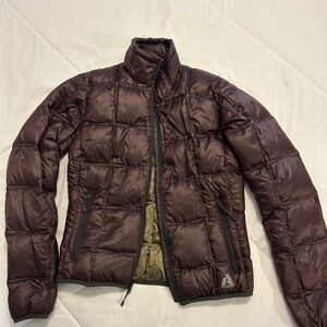 Eddie Bauer Dark Brown Puffer First ascent Whitaker mountaineering